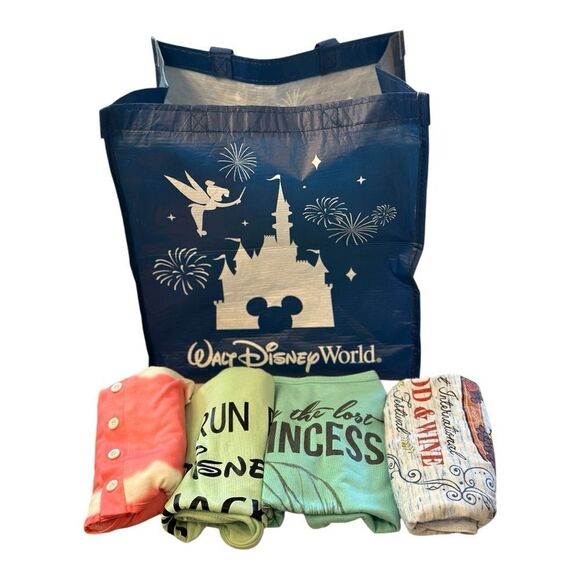 Disney Resort Tote with 3 Graphic Tees & bonus tank - Picture 3 of 14